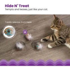 Catstages Mousin' Around Hide 'N Treat Dispenser Cat Toy, 3 Count -Pawfect Care 227096 PT1. AC SS1800 V1636520827