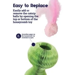 Catstages Honeycomb Hide-A-Ball Cat Toy With Catnip 10 Catstages Honeycomb Hide-A-Ball Cat Toy With Catnip -Pawfect Care 227104 PT3. AC SS1800 V1636500785