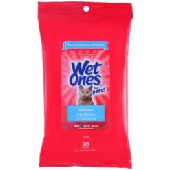 Wet Ones Dander Control Fresh Scent Cat Wipes, 30 Count