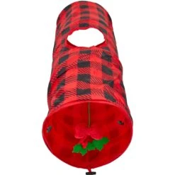 Frisco Holiday Buffalo Plaid Foldable Play Tunnel Cat Toy With Catnip 9 Frisco Holiday Buffalo Plaid Foldable Play Tunnel Cat Toy With Catnip -Pawfect Care 228549 PT2. AC SS1800 V1632774784