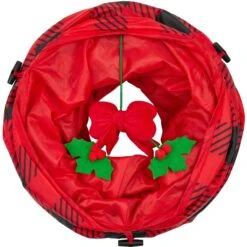 Frisco Holiday Buffalo Plaid Foldable Play Tunnel Cat Toy With Catnip 10 Frisco Holiday Buffalo Plaid Foldable Play Tunnel Cat Toy With Catnip -Pawfect Care 228549 PT3. AC SS1800 V1632773016
