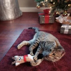 Frisco Holiday Reindeer Plush Kicker Cat Toy With Catnip -Pawfect Care 228553 PT2. AC SS1800 V1602172632