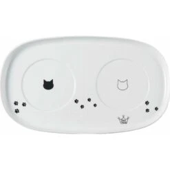 Necoichi Double Dining Tray Set & Elevated Cat Bowls -Pawfect Care 230660 PT2. AC SS1800 V1631314004