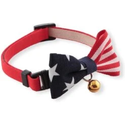 Necoichi My Cat For President Cotton Breakaway Cat Collar With Bell -Pawfect Care 230665 PT2. AC SS1800 V1631315185