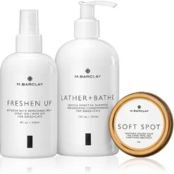 M BARCLAY INC Lather + Bathe Natural & Organic Conditioning Dog & Cat Shampoo, 12-oz Bottle -Pawfect Care 232516 PT2. AC SS1800 V1587574894