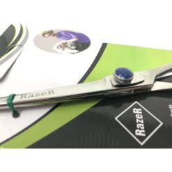 EZ Groom RAZER Professional Grooming Curved Dog & Cat Shears -Pawfect Care 232958 PT3. AC SS1800 V1588022108