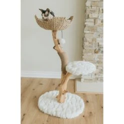 Mau Lifestyle Uni 41-in Faux Fur Basket Bed Cat Tree -Pawfect Care 235558 PT3. AC SS1800 V1632795716
