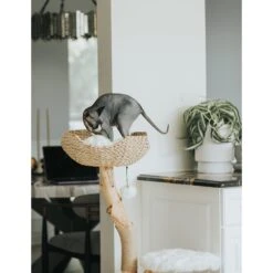 Mau Lifestyle Uni 41-in Faux Fur Basket Bed Cat Tree -Pawfect Care 235558 PT6. AC SS1800 V1632795105
