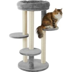 Frisco 41-in Faux Fur Cat Tree -Pawfect Care 236538 PT2. AC SS1800 V1615987393