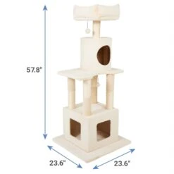 Frisco 54 In Faux Fur Cat Tree & Condo -Pawfect Care 236551 PT1. AC SS1800 V1637359943