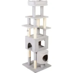 Frisco 71-in Faux Fur Cat Tree & Condo -Pawfect Care 236553 PT2. AC SS1800 V1637694220