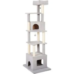 Frisco 80-in Faux Fur Cat Tree & Condo -Pawfect Care 236556 PT2. AC SS1800 V1637694996