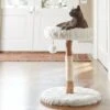 Frisco Natural Wood Modern Cat Tree With Toy, Ivory, Small -Pawfect Care 236559 MAIN. AC SS1800 V1616521933