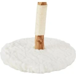 Frisco Natural Wood Modern Cat Tree With Toy, Ivory, Small -Pawfect Care 236559 PT5. AC SS1800 V1615988836
