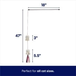 Frisco Zoomies & Chill Popcorn Teaser Wand Cat Toy With Catnip -Pawfect Care 241713 PT1. AC SS1800 V1691785246