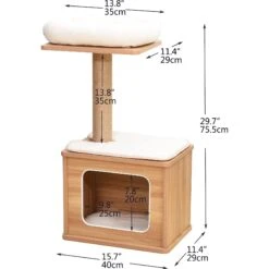 Catry 29.7-in Modern Jute Cat Tree & Condo -Pawfect Care 244330 PT7. AC SS1800 V1637109431