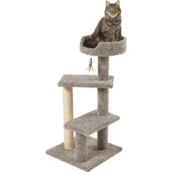 Frisco 41.5-in Real Carpet Wooden Cat Tree -Pawfect Care 244527 PT2. AC SS1800 V1603328533