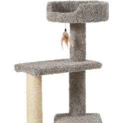 Frisco 41.5-in Real Carpet Wooden Cat Tree -Pawfect Care 244527 PT4. AC SS1800 V1603204601