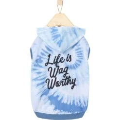Frisco Life Is Wag Worthy Tiedye Print Dog & Cat Hoodie -Pawfect Care 249094 PT3. AC SS1800 V1614658652