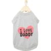 Frisco I Love Daddy Dog & Cat T-Shirt, Gray -Pawfect Care 249263 MAIN. AC SS1800 V1624613262