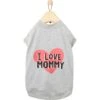 Frisco I Love Mommy Dog & Cat T-Shirt, Gray -Pawfect Care 249278 MAIN. AC SS1800 V1624617150