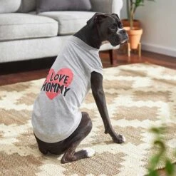 Frisco I Love Mommy Dog & Cat T-Shirt, Gray -Pawfect Care 249278 PT4. AC SS1800 V1624606063