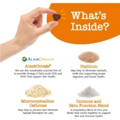 Zesty Paws Hairball Bites Bacon Flavored Soft Chews Digestive Supplement For Cats -Pawfect Care 249423 PT3. AC SS1800 V1696432928