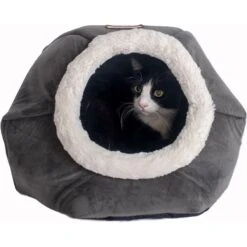Armarkat Gray Velvet Cat Bed 14 Armarkat Gray Velvet Cat Bed -Pawfect Care 251459 PT3. AC SS1800 V1695327589