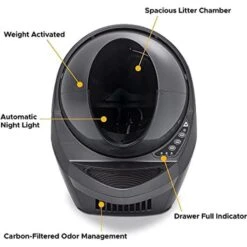 Litter-Robot 3 WiFi Enabled Automatic Self-Cleaning Cat Litter Box -Pawfect Care 251802 PT3. AC SS1800 V1671648359