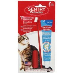 Frisco Moppy Ball Cat Toy With Catnip & Sentry Petrodex Veterinary Strength Enzymatic Malt Flavor Cat Dental Kit -Pawfect Care 255587 PT3. AC SS1800 V1603545406