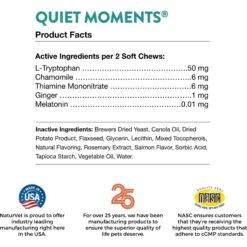 NaturVet Quiet Moments Soft Chews Calming Supplement For Cats & NaturVet Digestive Enzymes Plus Probiotic Soft Chews Digestive Supplement For Cats -Pawfect Care 255713 PT4. AC SS1800 V1676411159