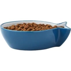 Frisco Fish Shaped Non-skid Ceramic Cat Bowl -Pawfect Care 256111 PT3. AC SS1800 V1616522602