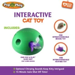 Allstar Innovations Pop N' Play Basic Cat Toy 10 Allstar Innovations Pop N' Play Basic Cat Toy -Pawfect Care 257184 PT3. AC SS1800 V1602638273