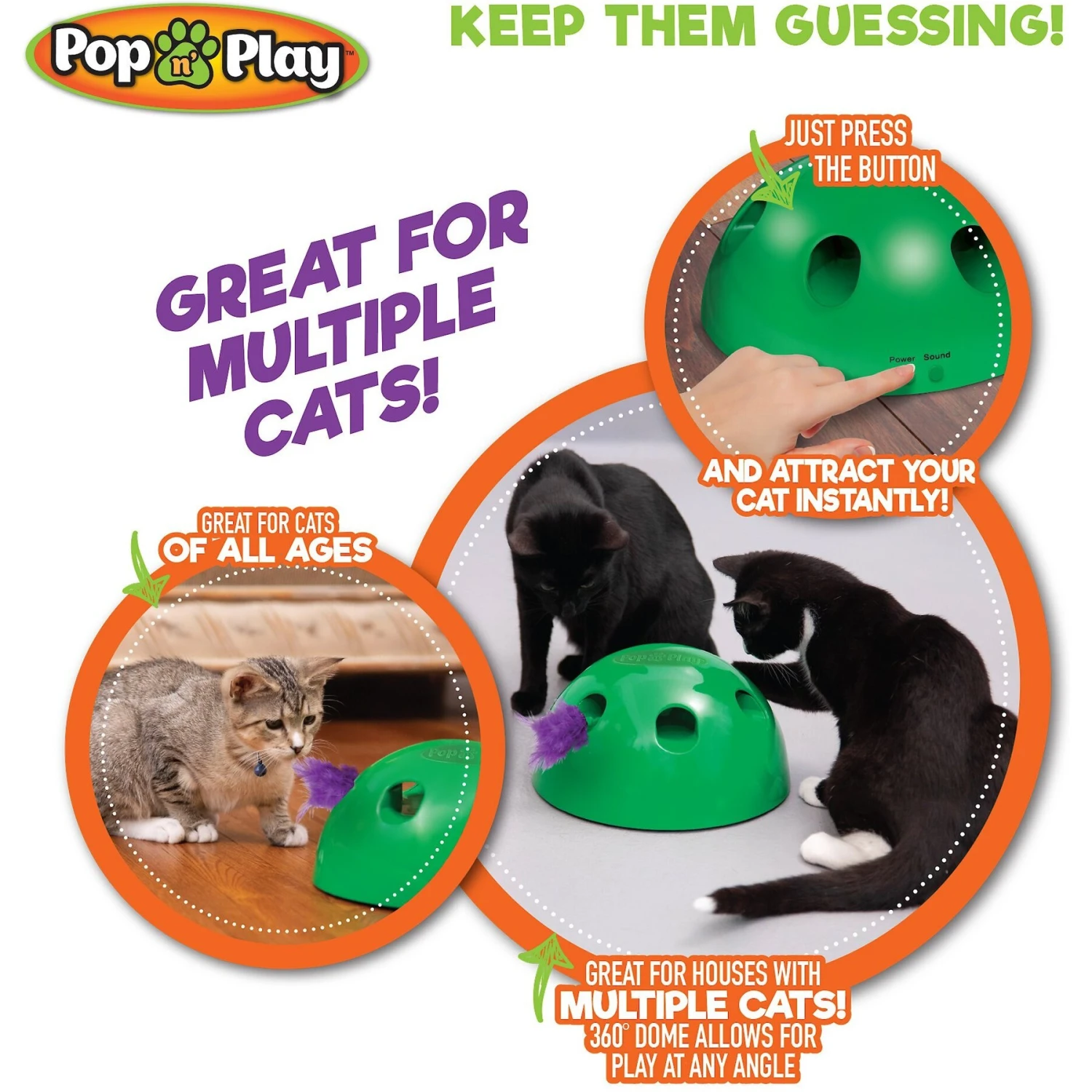 Allstar Innovations Pop N' Play Basic Cat Toy 8 Allstar Innovations Pop N' Play Basic Cat Toy - Image 6