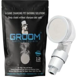 GROOM Bathing Tablets Bathe Your Dog In 5 Minutes! Pet Shampoo & Conditioner