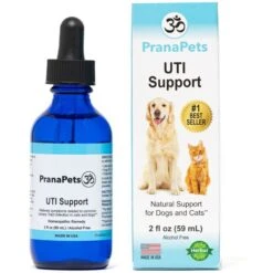Prana Pets Urinary Tract Support Medicine For Urinary Tract Infections UTI For Cats & Dogs, 2-oz Bottle -Pawfect Care 258970 PT8. AC SS1800 V1680893000