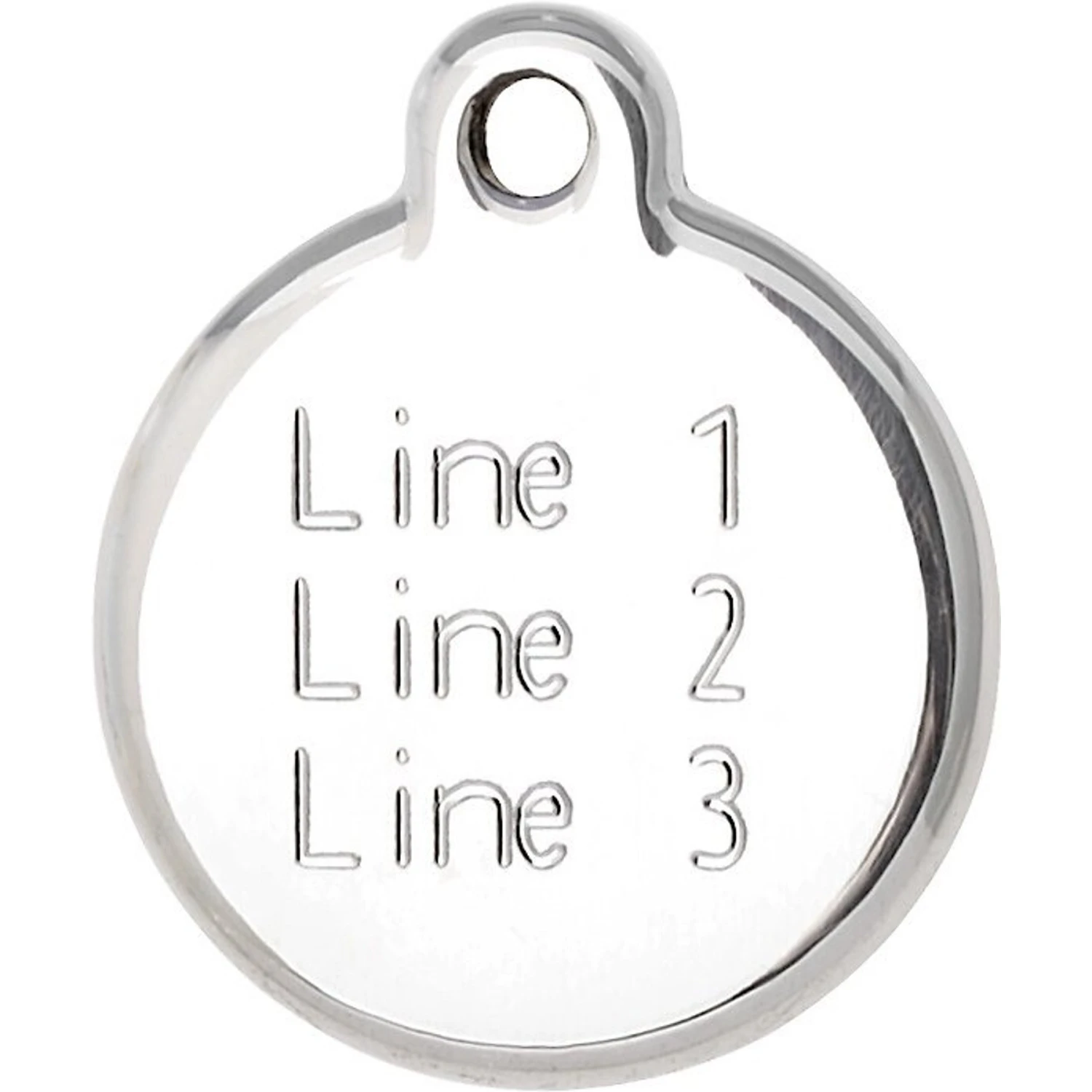 Red Dingo Mouse Personalized Stainless Steel Cat ID Tag, Small 5 Red Dingo Mouse Personalized Stainless Steel Cat ID Tag, Small - Image 3