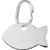 Red Dingo Fish Personalized Silver Stainless Steel Cat ID Tag, Small -Pawfect Care 260761 MAIN. AC SS1800 V1698953706