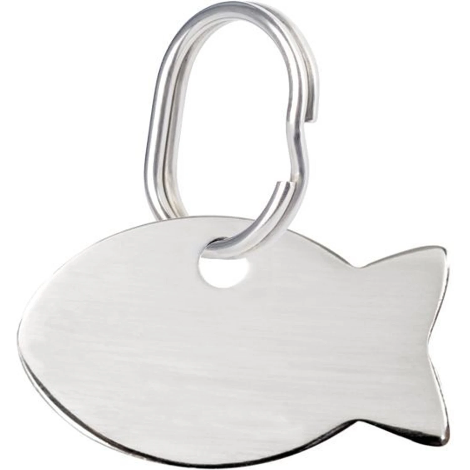 Red Dingo Fish Personalized Silver Stainless Steel Cat ID Tag, Small 3 Red Dingo Fish Personalized Silver Stainless Steel Cat ID Tag, Small