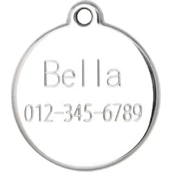 Red Dingo Fish Crystal Diamante Personalized Stainless Steel Cat ID Tag -Pawfect Care 260783 PT5. AC SS1800 V1610372848