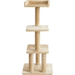 Two By Two The Sycamore 44.1-in Faux-Fleece Cat Tree, Beige -Pawfect Care 261429 PT2. AC SS1800 V1606148818