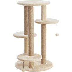 Two By Two The Fir 36.2-in Faux-Fleece Cat Tree, Beige -Pawfect Care 261435 PT2. AC SS1800 V1606148516