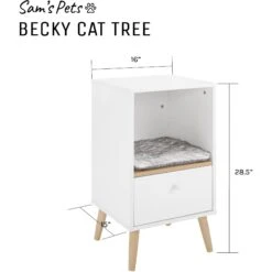 Sam's Pets Becky 28-in Single Rest Cat Tree -Pawfect Care 261884 PT8. AC SS1800 V1635014815