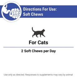 VetClassics Natural Hairball Digestive Aid Soft Chews Cat Supplement, 50 Count -Pawfect Care 262786 PT7. AC SS1800 V1614359231