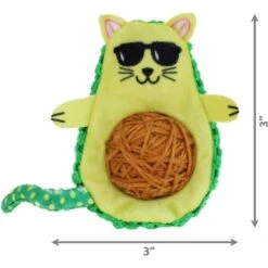 KONG Wrangler AvoCATo Plush Cat Toy With Catnip -Pawfect Care 262937 PT1. AC SS1800 V1611090452