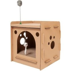 Tiger Tough Condo Hideaway Corrugated Cat Scratcher -Pawfect Care 263112 PT2. AC SS1800 V1612397816