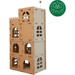 Tiger Tough Castle Playground Corrugated Cat Scratcher -Pawfect Care 263118 PT2. AC SS1800 V1627003599