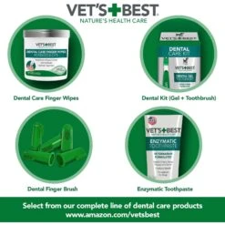 Vet's Best Dental Care Finger Wipes Dog & Cat Dental Wipes -Pawfect Care 263477 PT7. AC SS1800 V1657656519