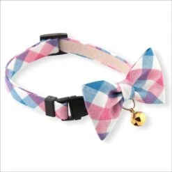 Necoichi Purrfect Picnic Bow Tie Cotton Breakaway Cat Collar With Bell -Pawfect Care 263683 PT3. AC SS1800 V1607995504
