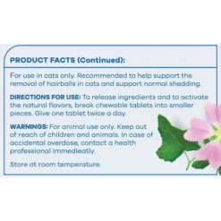 PetsPrefer Hairball Control Chicken Flavor Tablet Cat Supplement, 60 Count -Pawfect Care 265835 PT2. AC SS1800 V1612405314